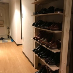 DIY  棚　シューズラック　ラブリコの画像
