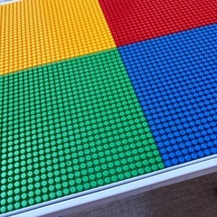 ブロックテーブル　チェアセットの画像