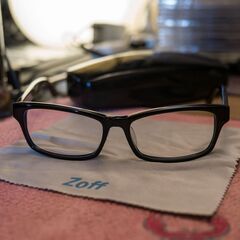 Zoff ブルーライトカットメガネ ケース付の画像