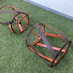 【売切御免！】985 鳥取県発 管理機用 かご鉄車輪 部品 パーツ 現状販売 広島 岡山 島根 兵庫 あぐり家鳥取中央店の画像