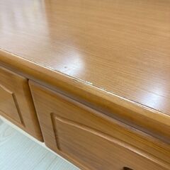 A-709【リユースのサカイ野々市店】ジモティ来店特価‼ ローチェスト 木製 木目調 ブラウン  クリーニング済みの画像