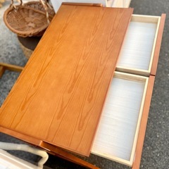 千趣会 デスク 高さ調整 可能 机 勉強机 ワークデスク パソコンデスク 学習机 木製 コンパクト 北欧 風 シンプルデスク 作業机 テーブル 在宅ワークの画像