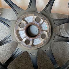 17インチ トヨタ純正アルミホイールセットガリ傷なしきれい 4本セット17x7］+50 4穴100オプションGR ブラック黒GS アクアヤリスヴィッツの画像