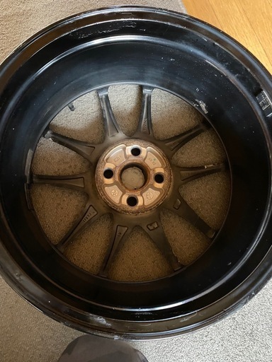 17インチ トヨタ純正アルミホイールセットガリ傷なしきれい 4本セット17x7］+50 4穴100オプションGR ブラック黒GS アクアヤリスヴィッツ