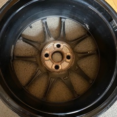 17インチ トヨタ純正アルミホイールセットガリ傷なしきれい 4本セット17x7］+50 4穴100オプションGR ブラック黒GS アクアヤリスヴィッツの画像