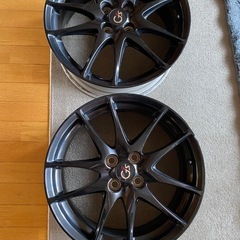 17インチ トヨタ純正アルミホイールセットガリ傷なしきれい 4本セット17x7］+50 4穴100オプションGR ブラック黒GS アクアヤリスヴィッツの画像