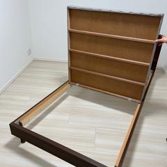 【美品】ニホンベッド カラーノ ベッドフレーム（シングルサイズ）＋サイドテーブル（未使用）　  の画像