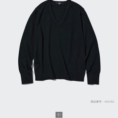 UNIQLO   コットンVネックセーターの画像