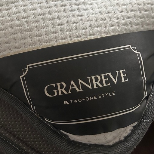 【12月13日引渡し】GRANREVE マットレスダブル 2枚セット/ベッドフレームも可能 元値69800円