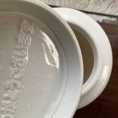 セラミック飲料容器 木製スタンド付きの画像