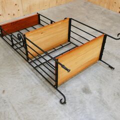 ≪zyt2613ジ≫ アンティーク調 アイアンラック オープンラック/飾り棚/観葉植物/おしゃれ/ウッド/ロートアイアン/リユースストレージ仙台 071128-02の画像