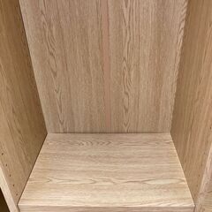 A-712【リユースのサカイ野々市店】ジモティ来店特価‼ 本棚 木製 木目調 ブラウン ナチュラル クリーニング済みの画像