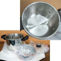 未使用品・パッキン交換推奨 ティファール クリプソ プルミエプラス 圧力鍋 6.0L　IH使用可 レシピ集・取説あり 両手鍋 ☆ PayPay(ペイペイ)決済可能 ☆ 札幌市 豊平区 平岸 平岸店の画像