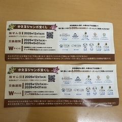 かえるジャンボ宝くじ ハズレ 割引券  2枚の画像