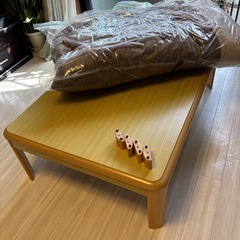 こたつ机　こたつ布団の画像