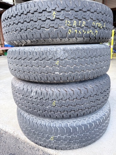 145R12・6PR ホイル付き　ハイゼット外し ダイハツ・スズキ 軽トラ 軽バン ヨコハマ