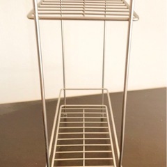 ステンレス製　キッチン横収納ラックの画像