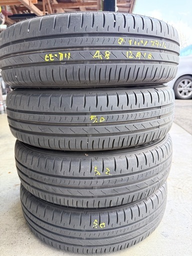 155/65R14 ホイル付き　ダイハツホイールキャップ 夏タイヤ 残約5ミリ