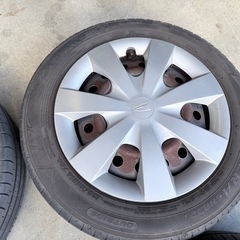 155/65R14 ホイル付き　ダイハツホイールキャップ 夏タイヤ 残約5ミリの画像