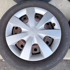 155/65R14 ホイル付き　ダイハツホイールキャップ 夏タイヤ 残約5ミリの画像