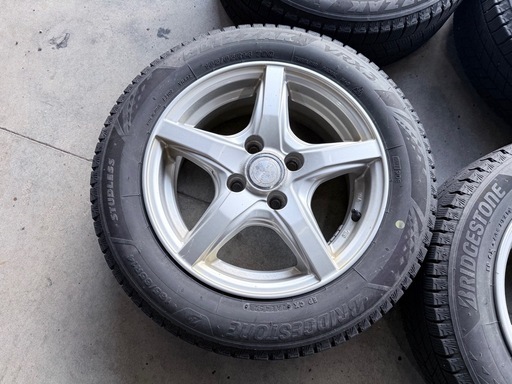 165/65R14 BS/VRX3 ホイル付き　2021年製造 パッソ外し