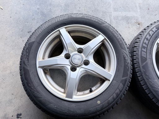 165/65R14 BS/VRX3 ホイル付き　2021年製造 パッソ外し