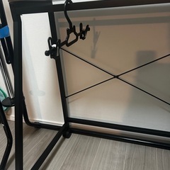 キャスター付き ハンガーラック風 棚（ハンガー無し）の画像