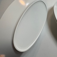 ①レンジで使えるHAJIKUDRY＋ カレー皿白の画像