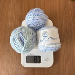 【ユザワヤ】毛糸　カラフルクリーン　約3玉分の画像