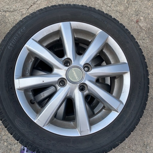 165/60R14スタッドレスアルミ4本セット中古 