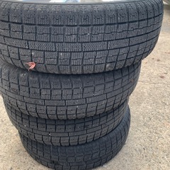 165/60R14スタッドレスアルミ4本セット中古 の画像