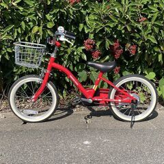 【点検/整備渡し】 補助輪可 16インチ 赤 幼児 子供 自転車の画像