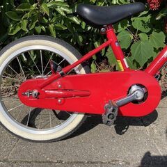 【点検/整備渡し】 補助輪可 16インチ 赤 幼児 子供 自転車の画像