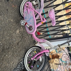幼児用自転車　16インチ　ディズニープリンセスの画像
