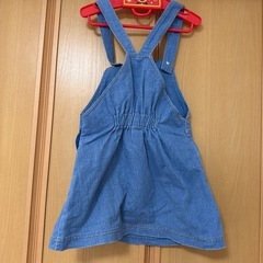 110cmデニムワンピースの画像