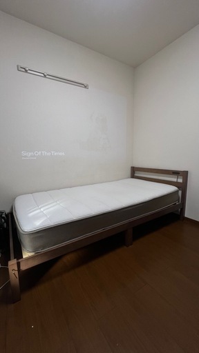 ニトリのシングルベットフレーム　と　ニトリのN-Sleepのマットレス