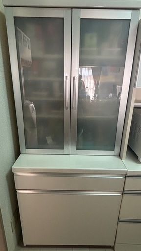 Pamouna キッチンキャビネット 分別ゴミ箱x3付き