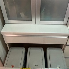 Pamouna キッチンキャビネット 分別ゴミ箱x3付き の画像