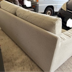 【お取引予定あり】中古 ソファ 座面ややヘタレありの画像