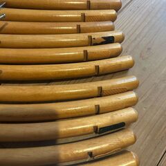 木製ブティックハンガー10本の画像