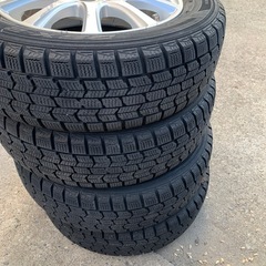 155/65R13スタッドレス＋アルミ中古4本セットの画像