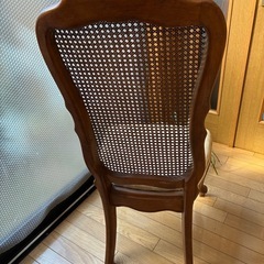 【お取引先が決定しました】猫脚で上品なラタンチェアの画像