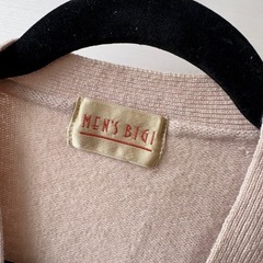 05_MEN'S BIGI ピンクベージュ カーディガンの画像