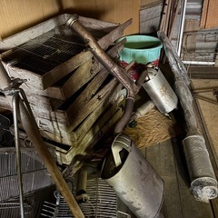 漁業用具色々（アサリ漁？）の画像