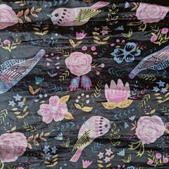 鳥柄エコバッグ（中古）の画像