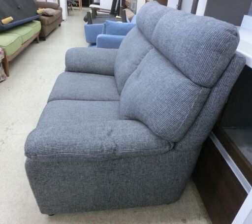 2人掛け ソファ 幅142 ファブリック 茶系 ２P 2人用 ソファー リビング グレー 布地 布 札幌 西野店 2人掛け ソファ 幅142 ファブリック 茶系 2P 2人用 ソファー リビング