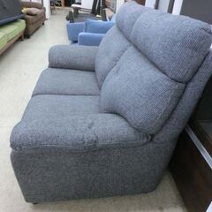 2人掛け ソファ 幅142 ファブリック 茶系 ２P 2人用 ソファー リビング グレー 布地 布 札幌 西野店の画像