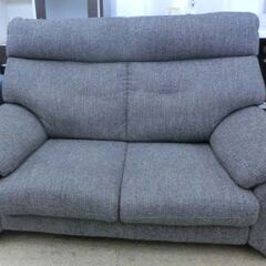 2人掛け ソファ 幅142 ファブリック 茶系 ２P 2人用 ソファー リビング グレー 布地 布 札幌 西野店の画像