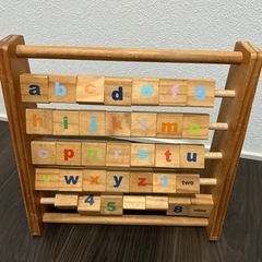 英語　木製アルファベット　知育玩具　の画像