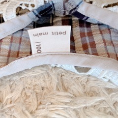 petit main チェック柄ワンピース 100の画像